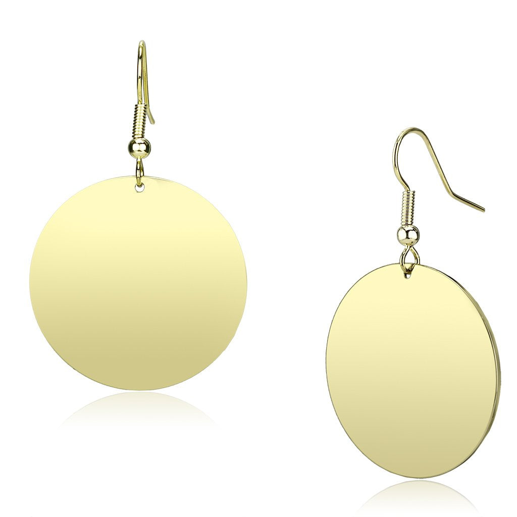 JCE2705 Gold Iron Earrings with No Stone