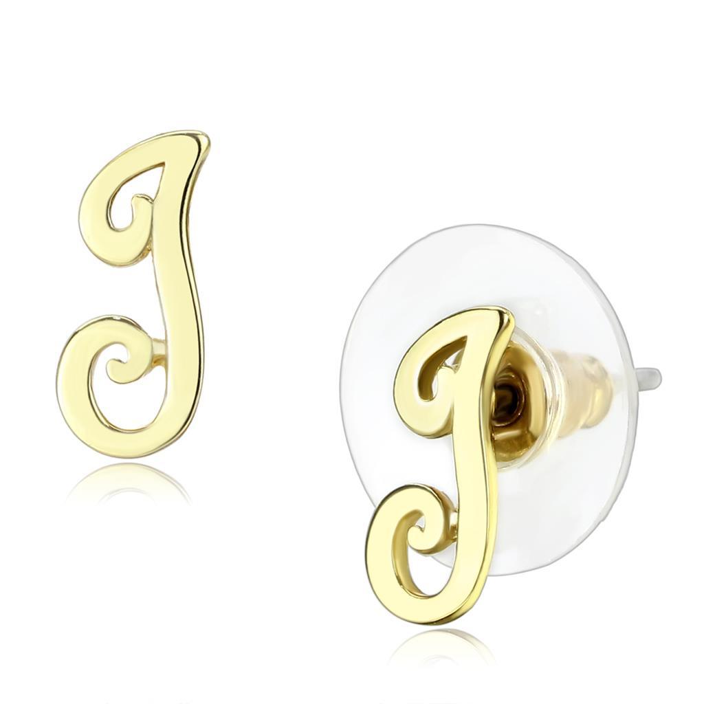 JCE4668 Flash Gold Brass Earrings with No Stone
