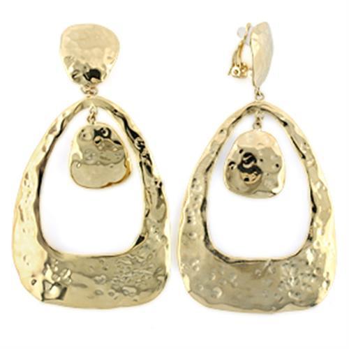 JCE808 Gold Brass Earrings with No Stone-Default Title