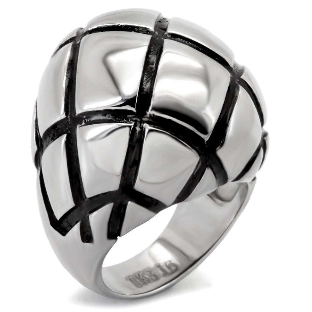 JCE139 High polished (no plating) Stainless Steel Ring with No Stone