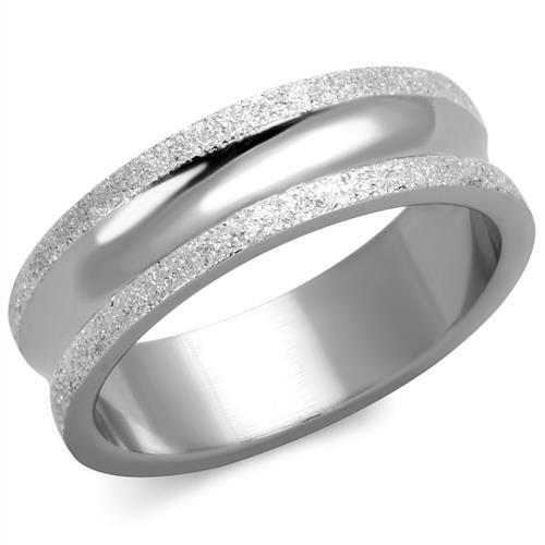 JCE1666 High polished (no plating) Stainless Steel Ring with No Stone