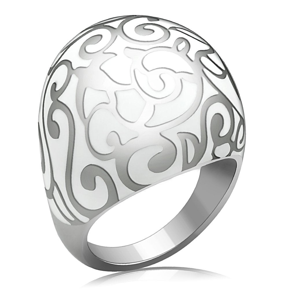 JCE215 High polished (no plating) Stainless Steel Ring with No Stone