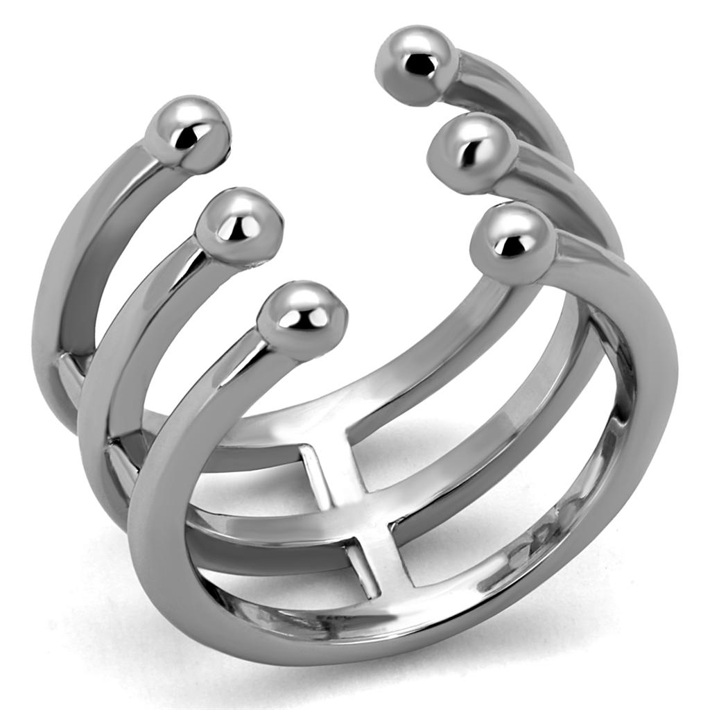JCE2267 High polished (no plating) Stainless Steel Ring with No Stone